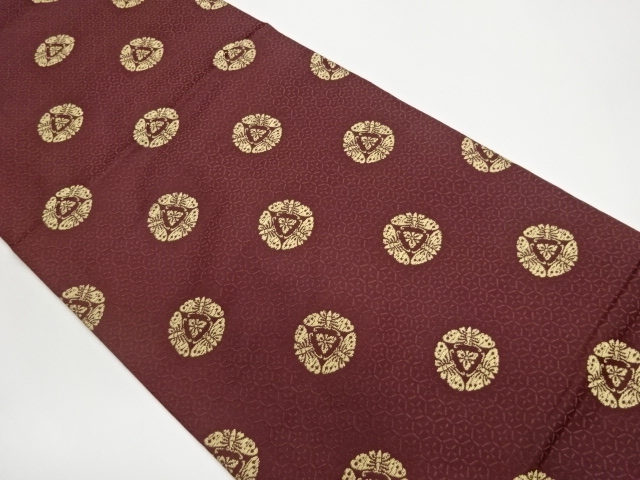JAPANESE NAGOYA OBI / WOVEN ROUNDEL